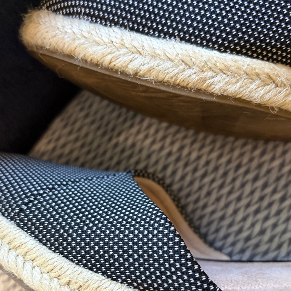 Life Stride Navy Espadrille Wedge Sandals with Elastic Ankle Strap - Picture 4 of 4